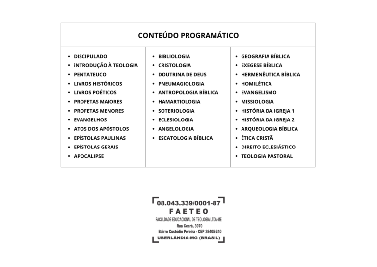 Prof. Dr. Eder G. Costa | Cursos de Teologia Grátis